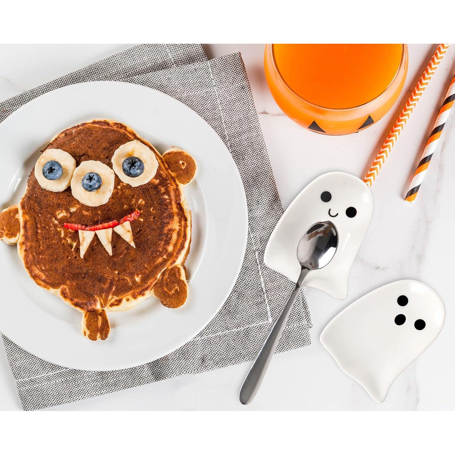 Reposapantallas de Cerámica Fantasma Whaline - 4 Piezas Halloween