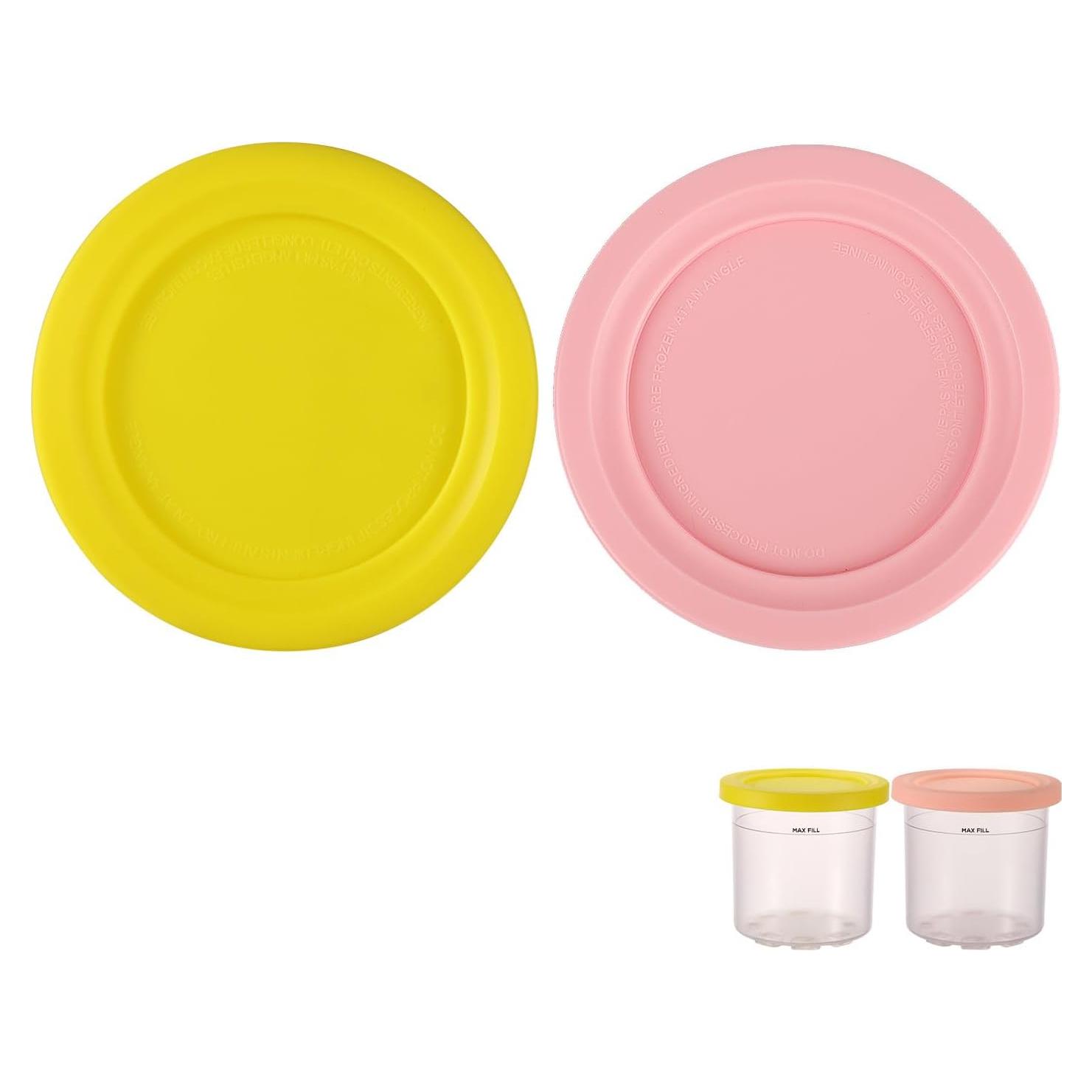 2 Tapas de Silicona para Contenedor de Helado Ninja Creami