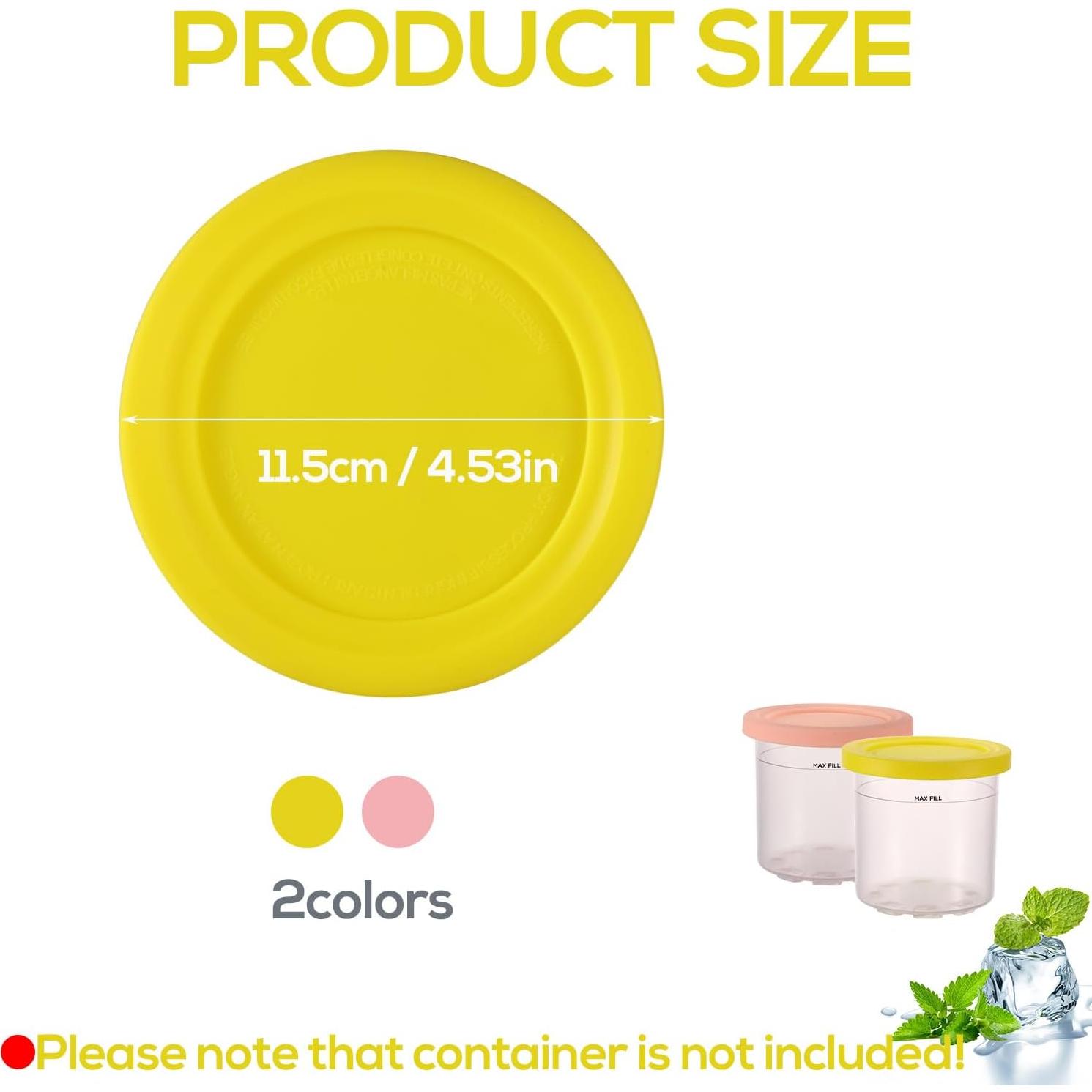 2 Tapas de Silicona para Contenedor de Helado Ninja Creami