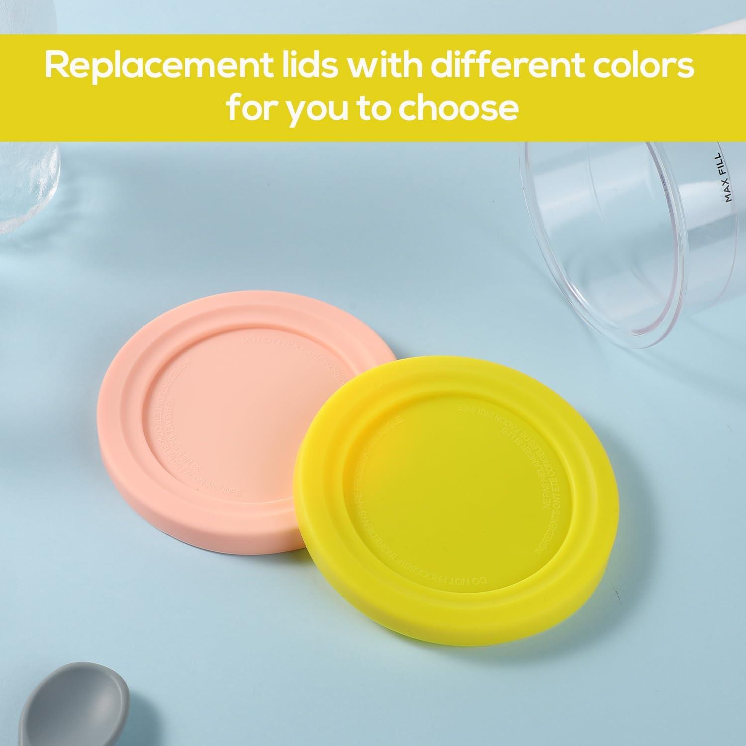 2 Tapas de Silicona para Contenedor de Helado Ninja Creami