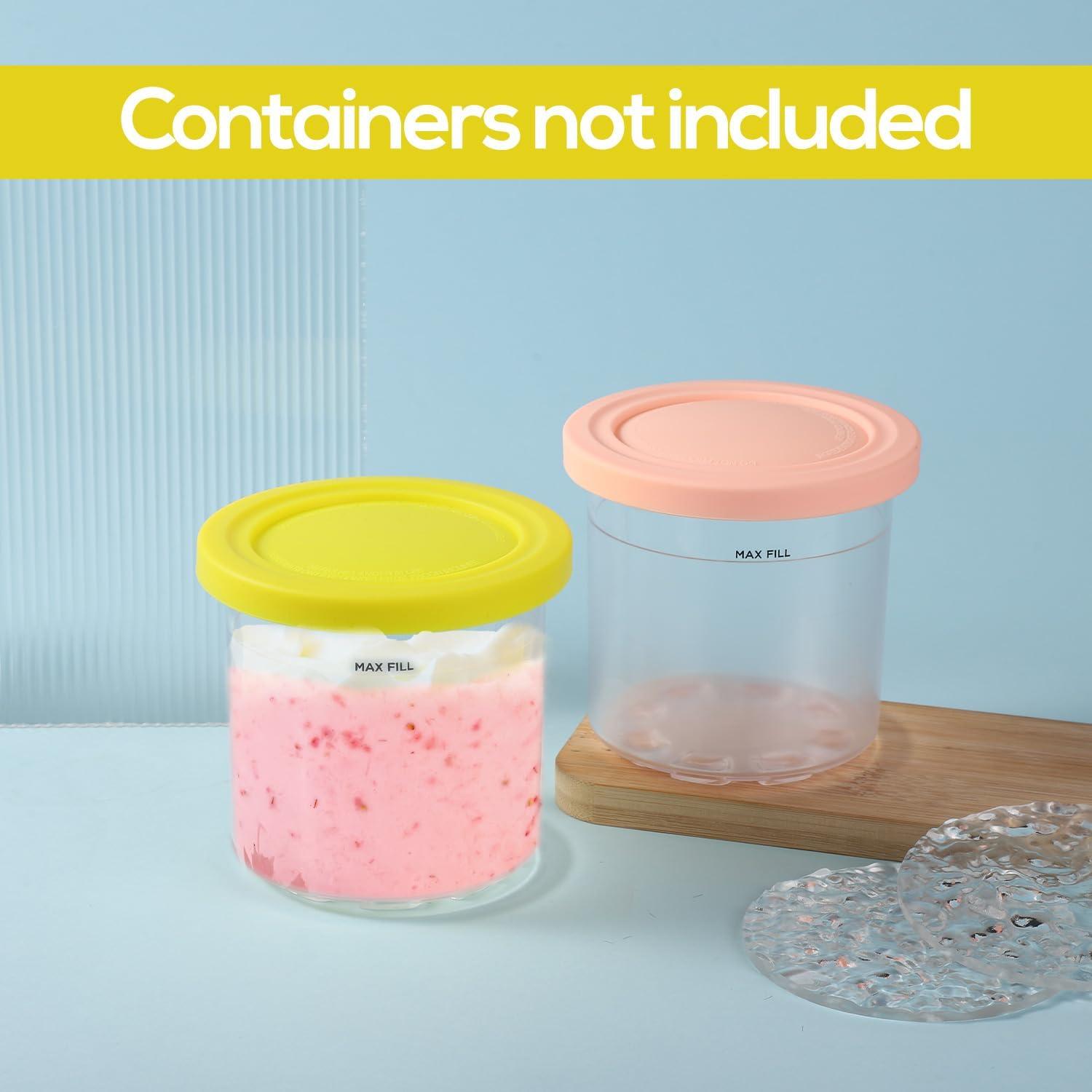 2 Tapas de Silicona para Contenedor de Helado Ninja Creami