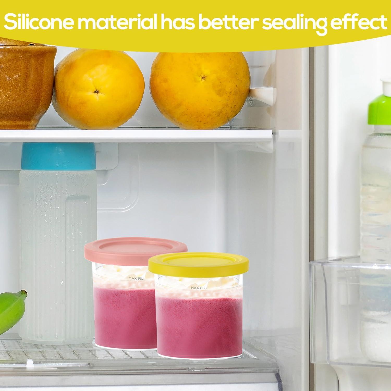 2 Tapas de Silicona para Contenedor de Helado Ninja Creami