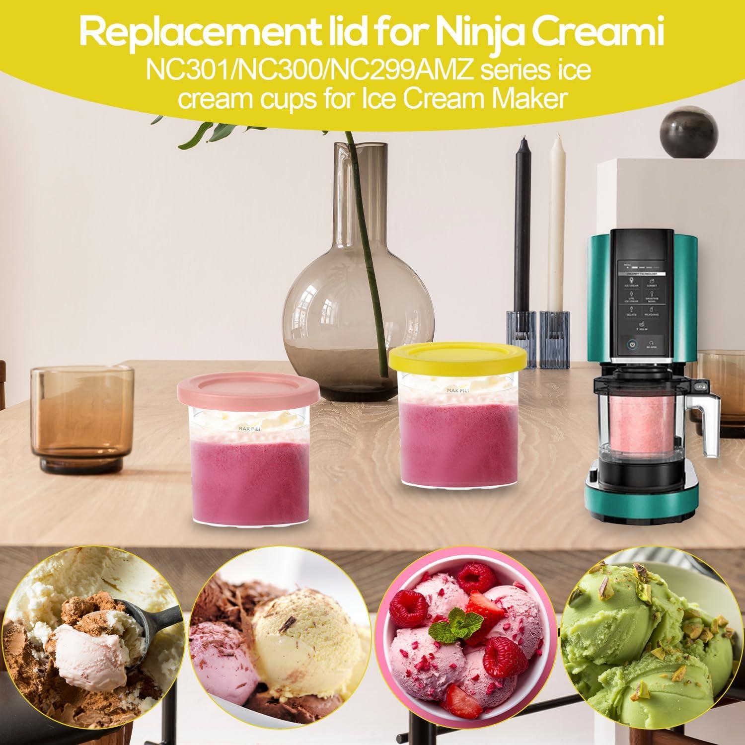 2 Tapas de Silicona para Contenedor de Helado Ninja Creami