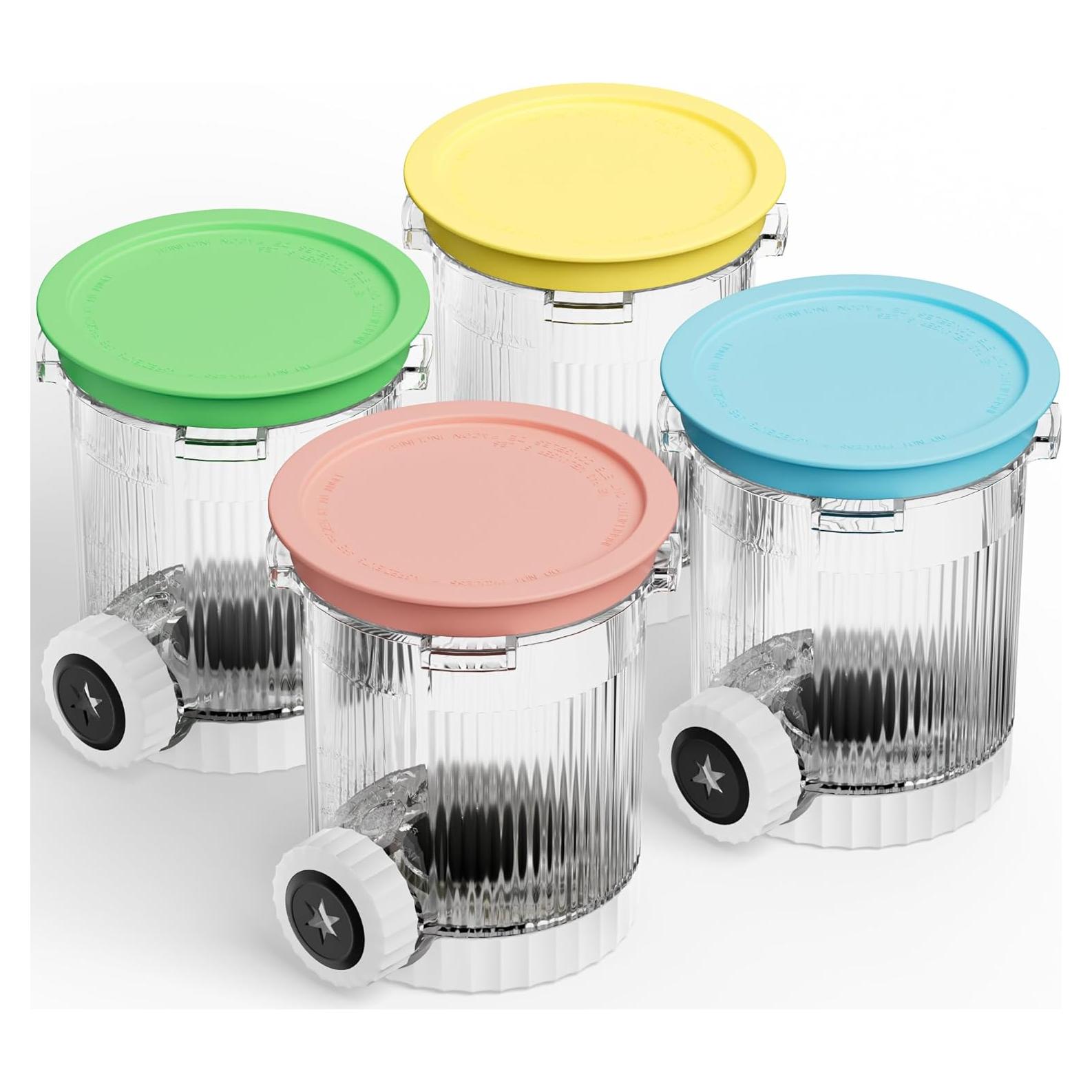 Pinturas y tapas Ninja Creami NC700 - Paquete de 4, 16 oz