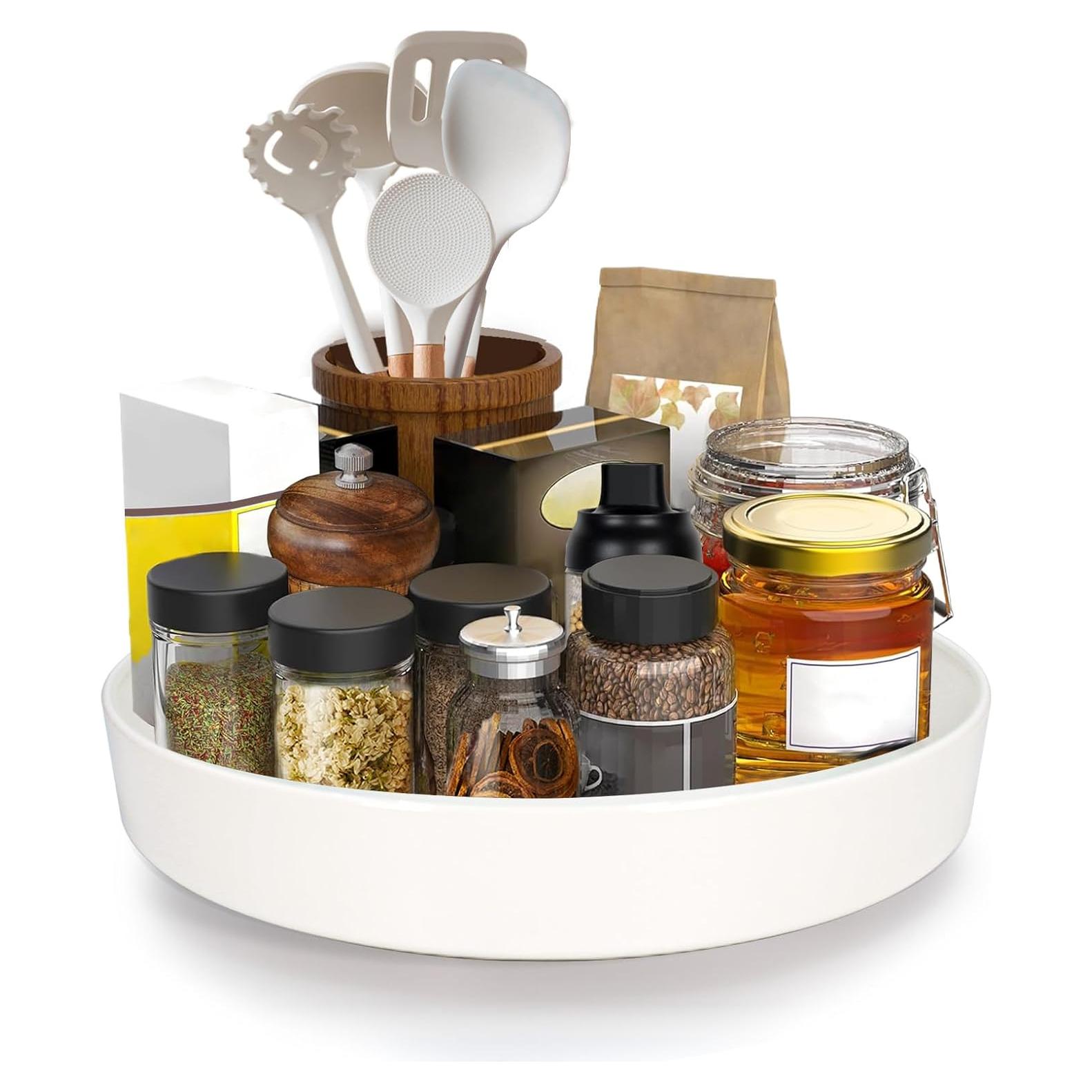 Organizador Giratorio de Metal Neotidy 25 cm Anti-Rust Blanco