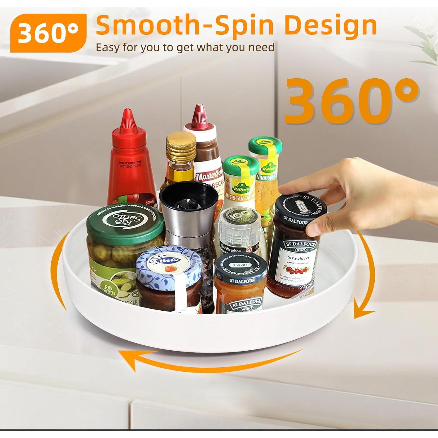 Organizador Giratorio de Metal Neotidy 25 cm Anti-Rust Blanco