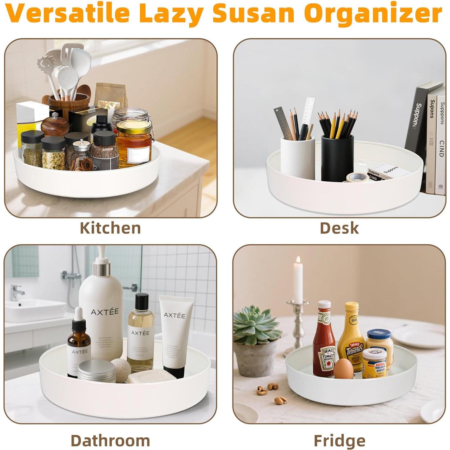 Organizador Giratorio de Metal Neotidy 25 cm Anti-Rust Blanco