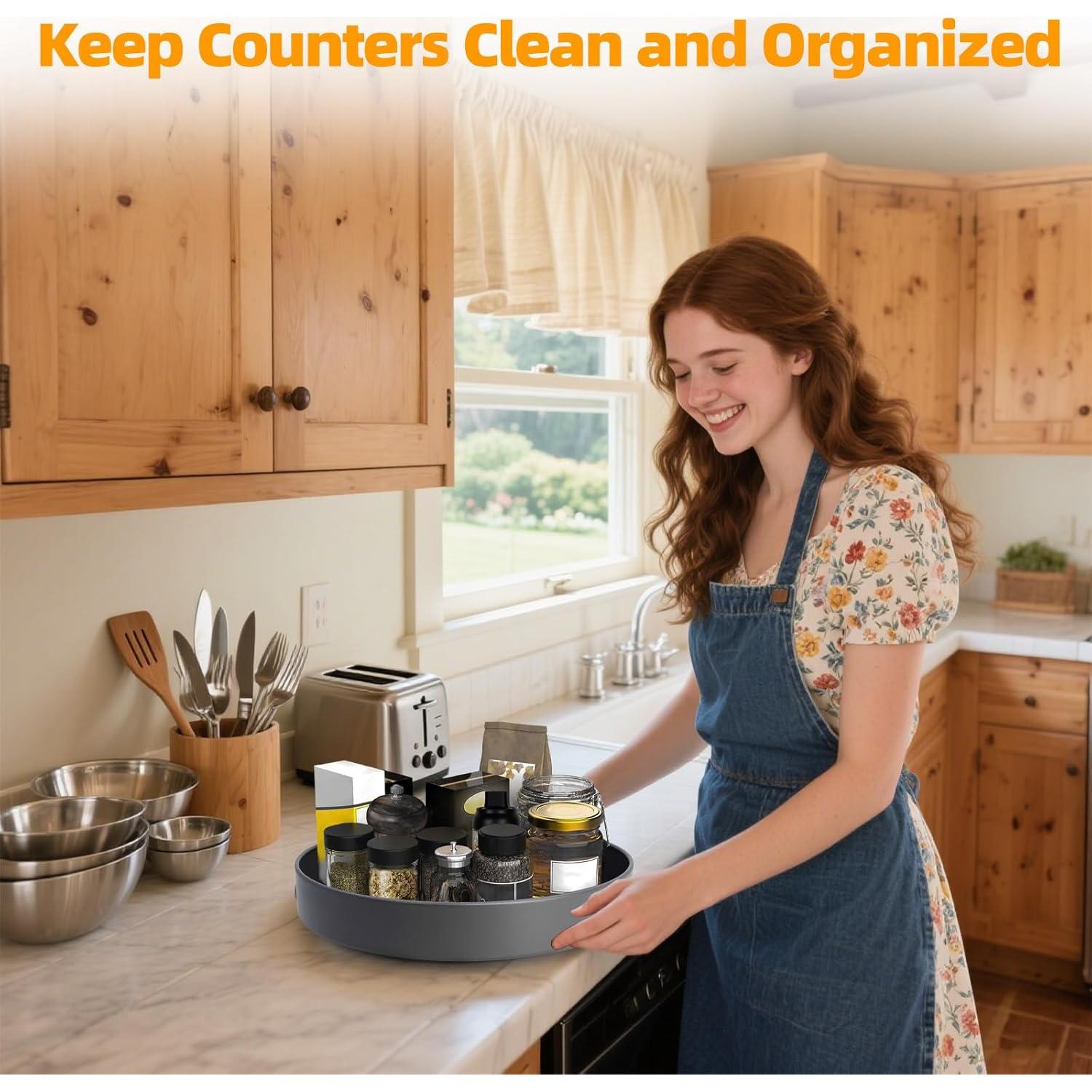 Organizador Giratorio de Metal Neotidy 30.48 cm Anti-Rust