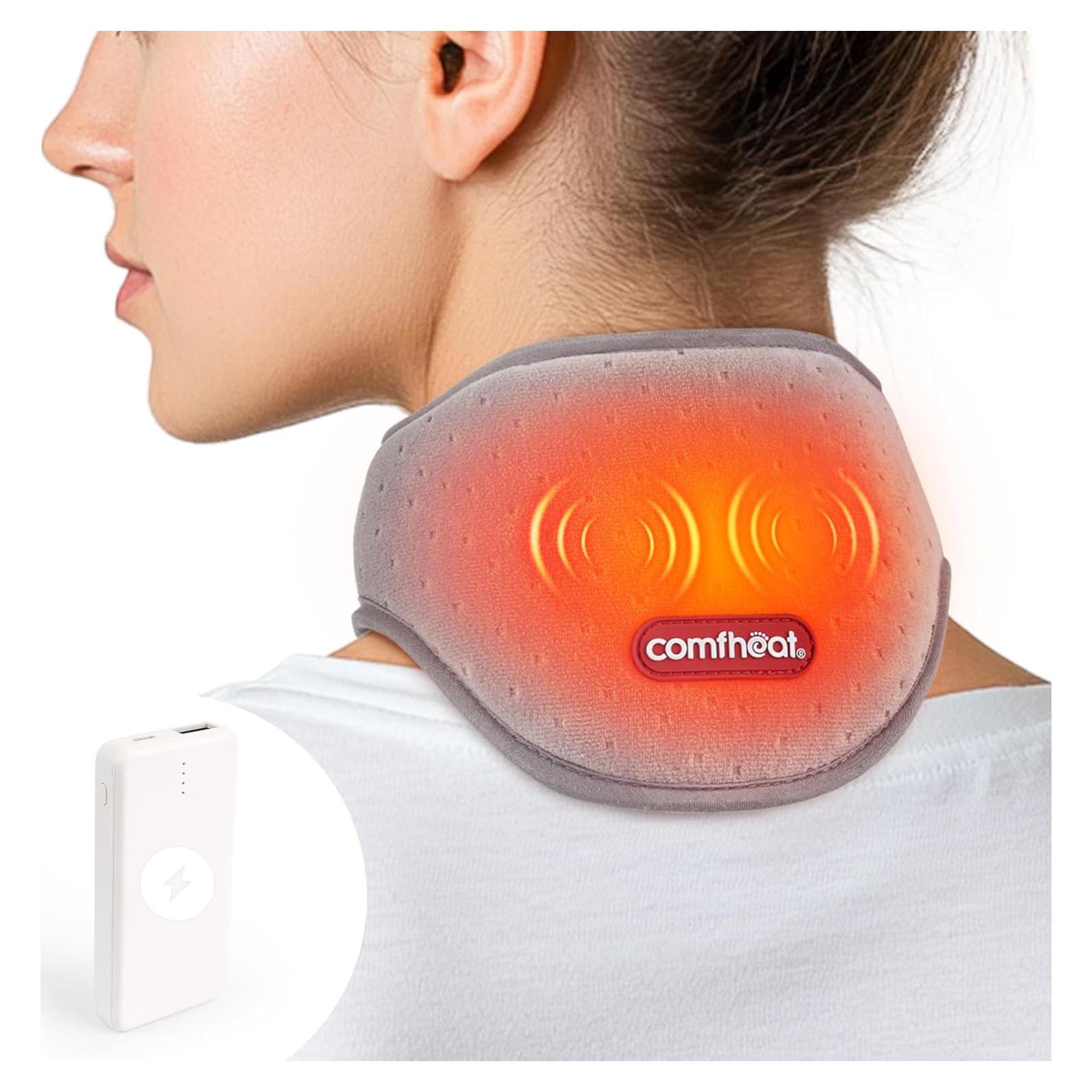 Almohadilla Calentadora de Cuello Comfheat con Masaje Vibrante