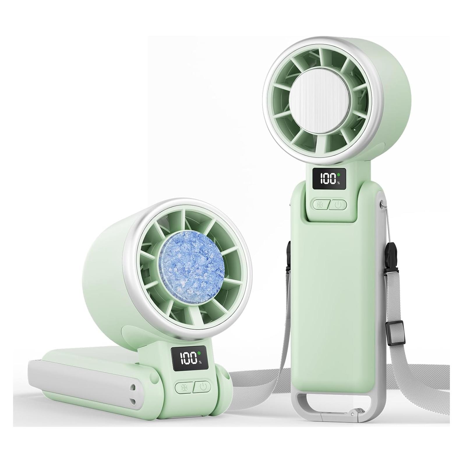 Ventilador Portátil TriPole 3 en 1 con Enfriamiento por Hielo