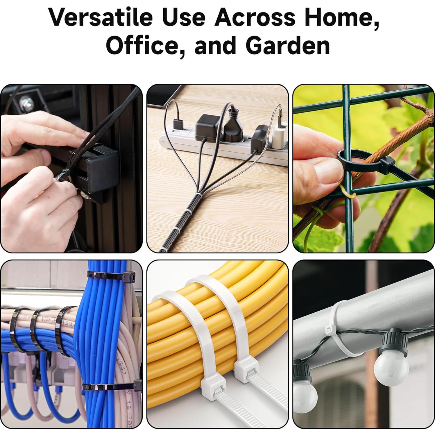 Sujetadores de Cable Nylon Autocierre Cable Matters 200-Pack