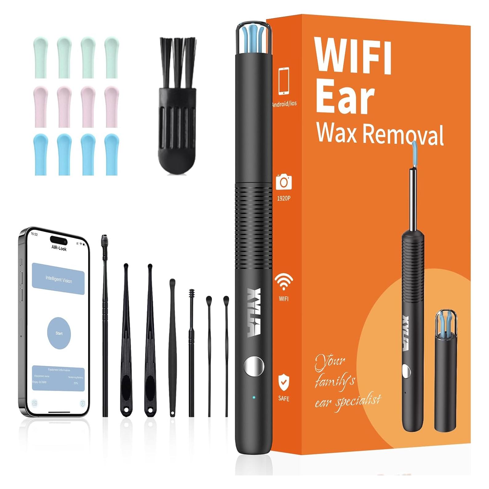 Kit de Eliminación de Cerumen Xylla con Cámara HD 1920P y 12 Piezas