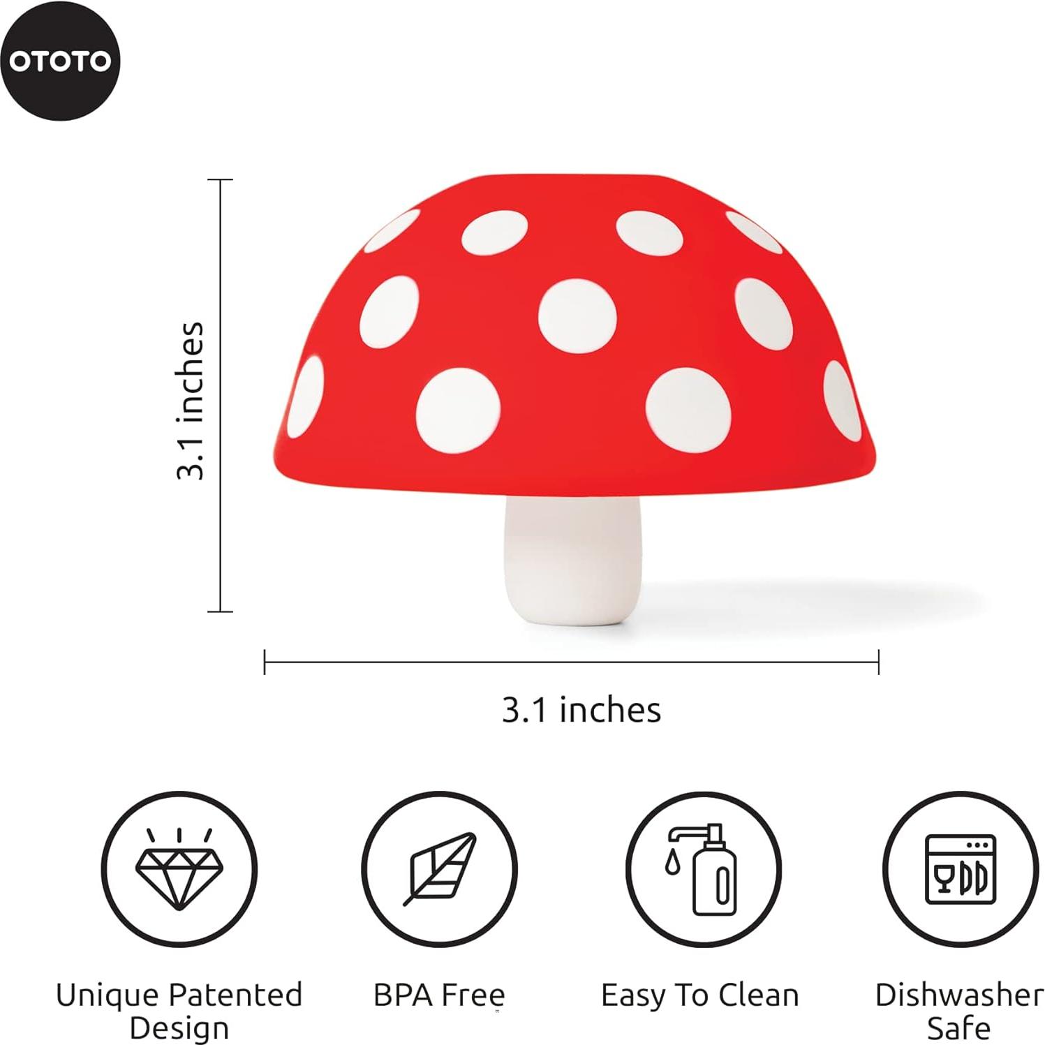 Paquete de 2 - Colador Crabby Clip-On y Embudo Hongo OTOTO