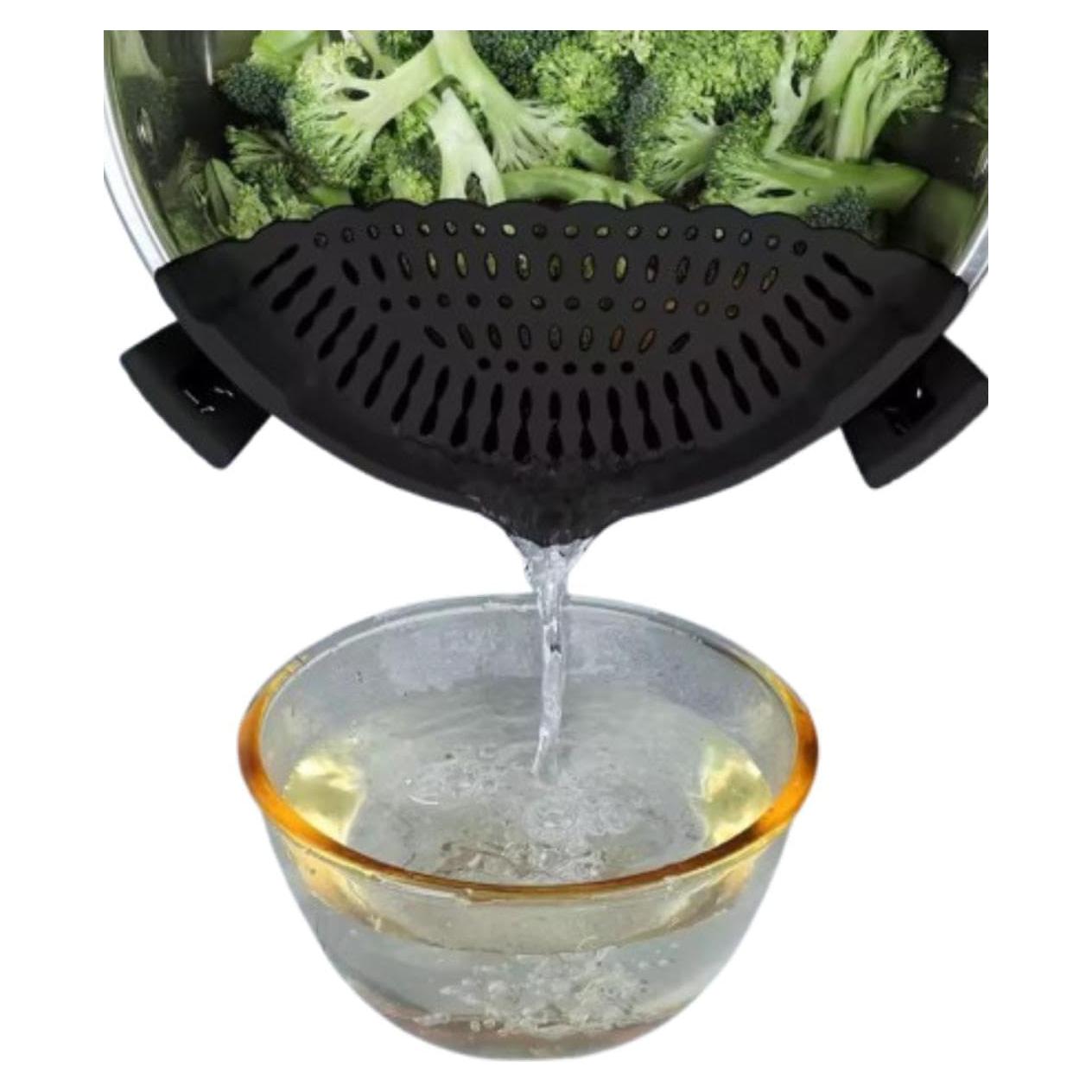 Colador de Silicona Clip On POLYKAY para Olla y Sartén