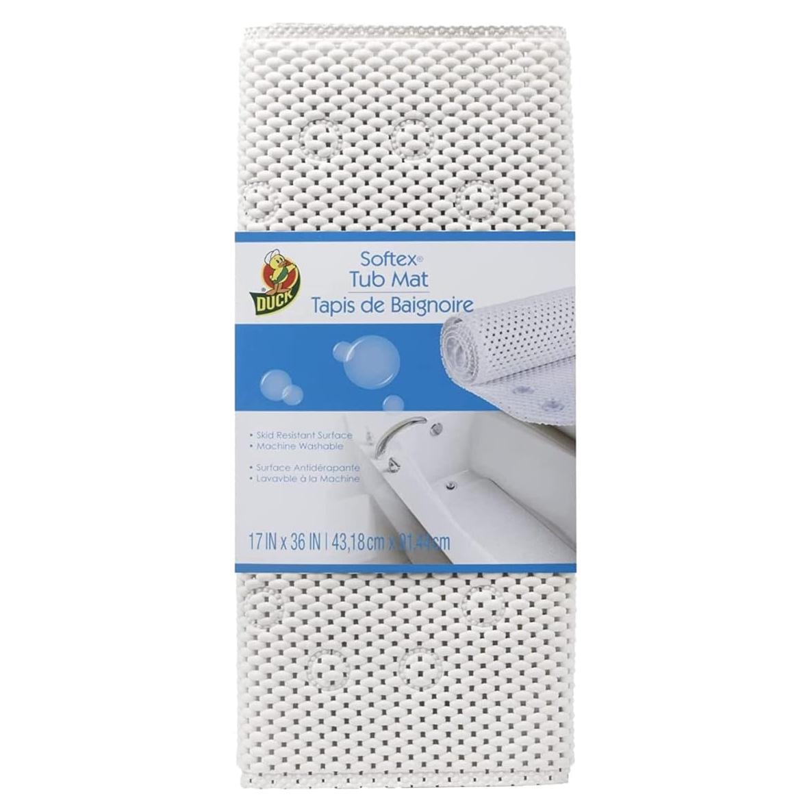 Alfombra de Baño Antideslizante Duck Brand Softex 91x43 cm Blanca