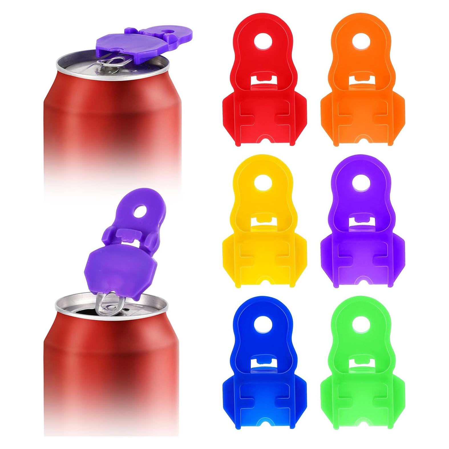 6 Abridores de Lata Manuales Telooco Coloridos a Prueba de Fugas