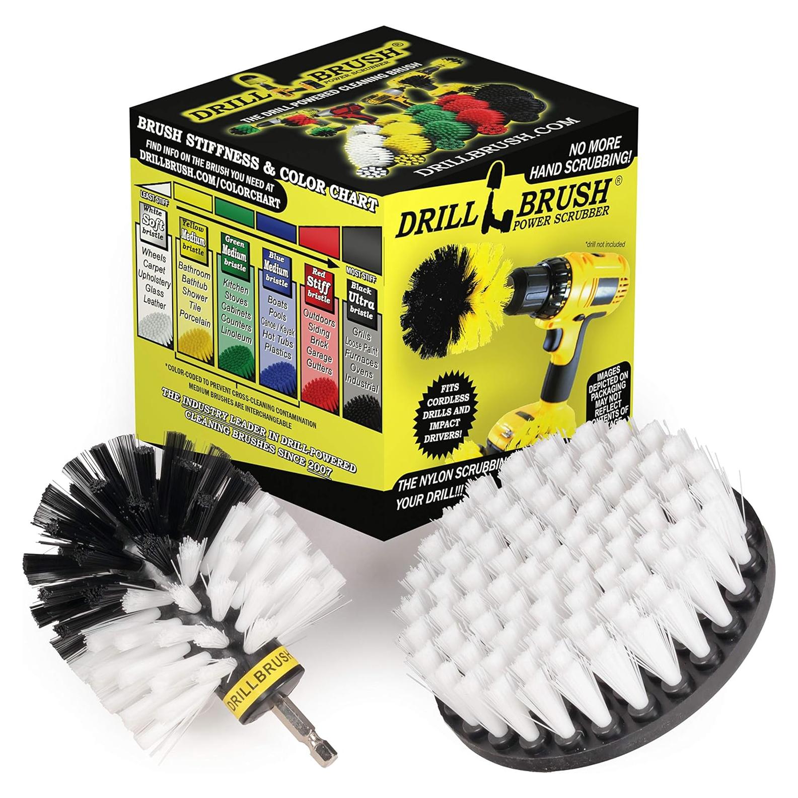 Kit de Cepillos de Limpieza para Autos Drillbrush - 2 Piezas