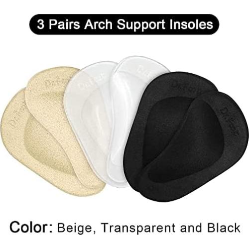 Inserts para zapatos Dr. Foot con soporte de arco - Gel PU - Alivio dolor