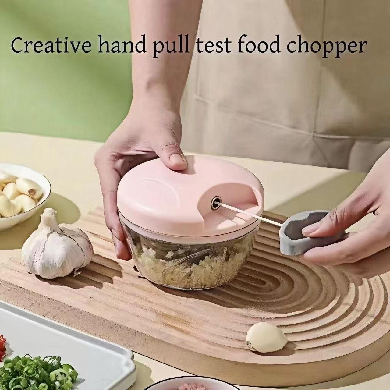 Picador de Alimentos Manual SXSWNSDLX 500ml Rosa - Versátil y Portátil