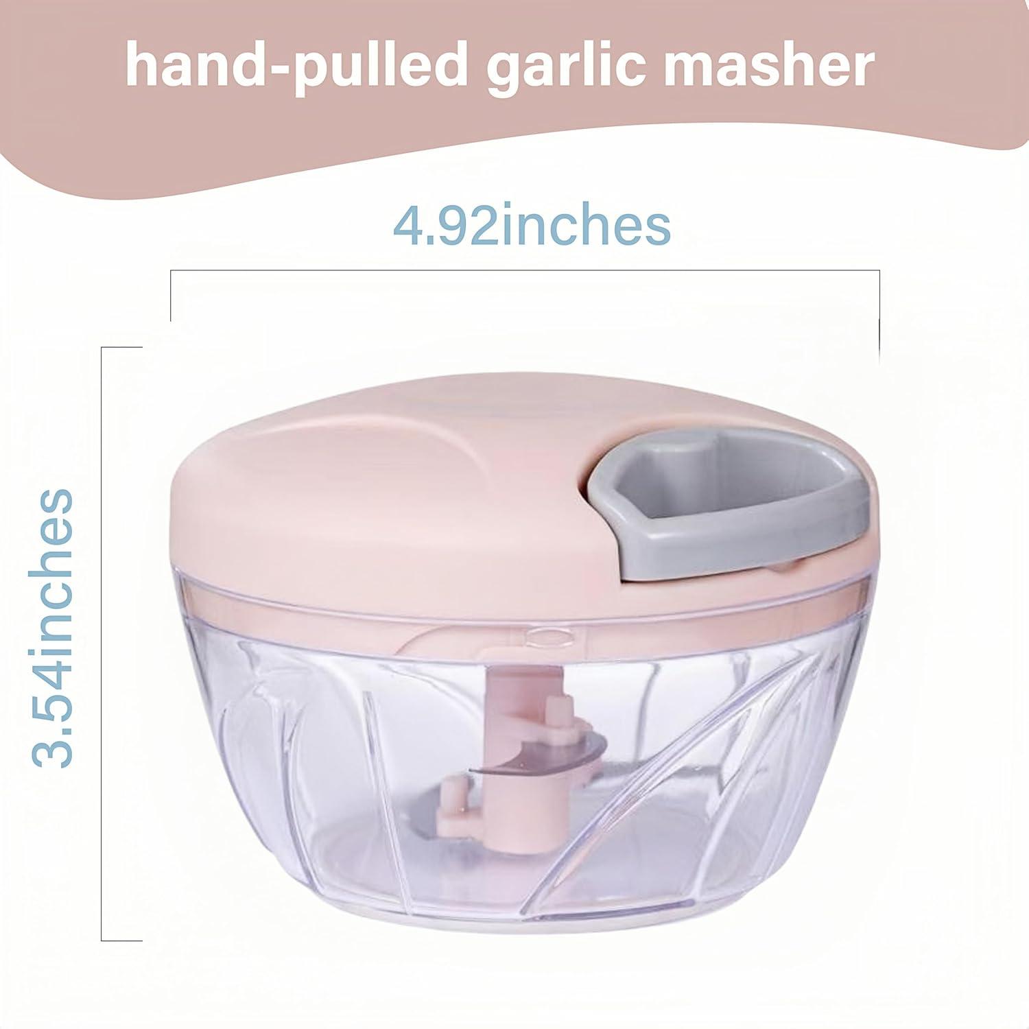 Picador de Alimentos Manual SXSWNSDLX 500ml Rosa - Versátil y Portátil