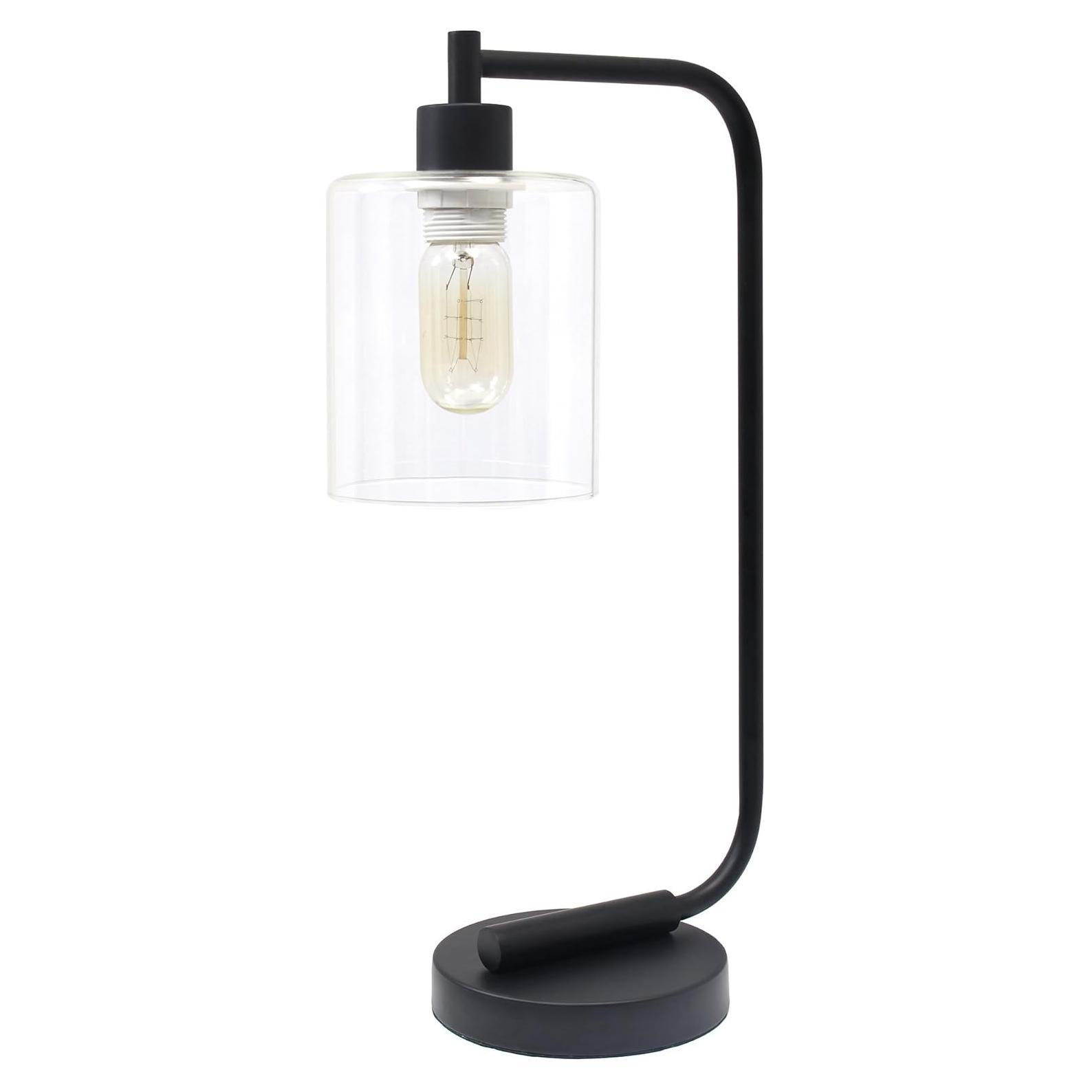 Lámpara de Mesa Industrial Simple Designs LD1036-BLK Negra