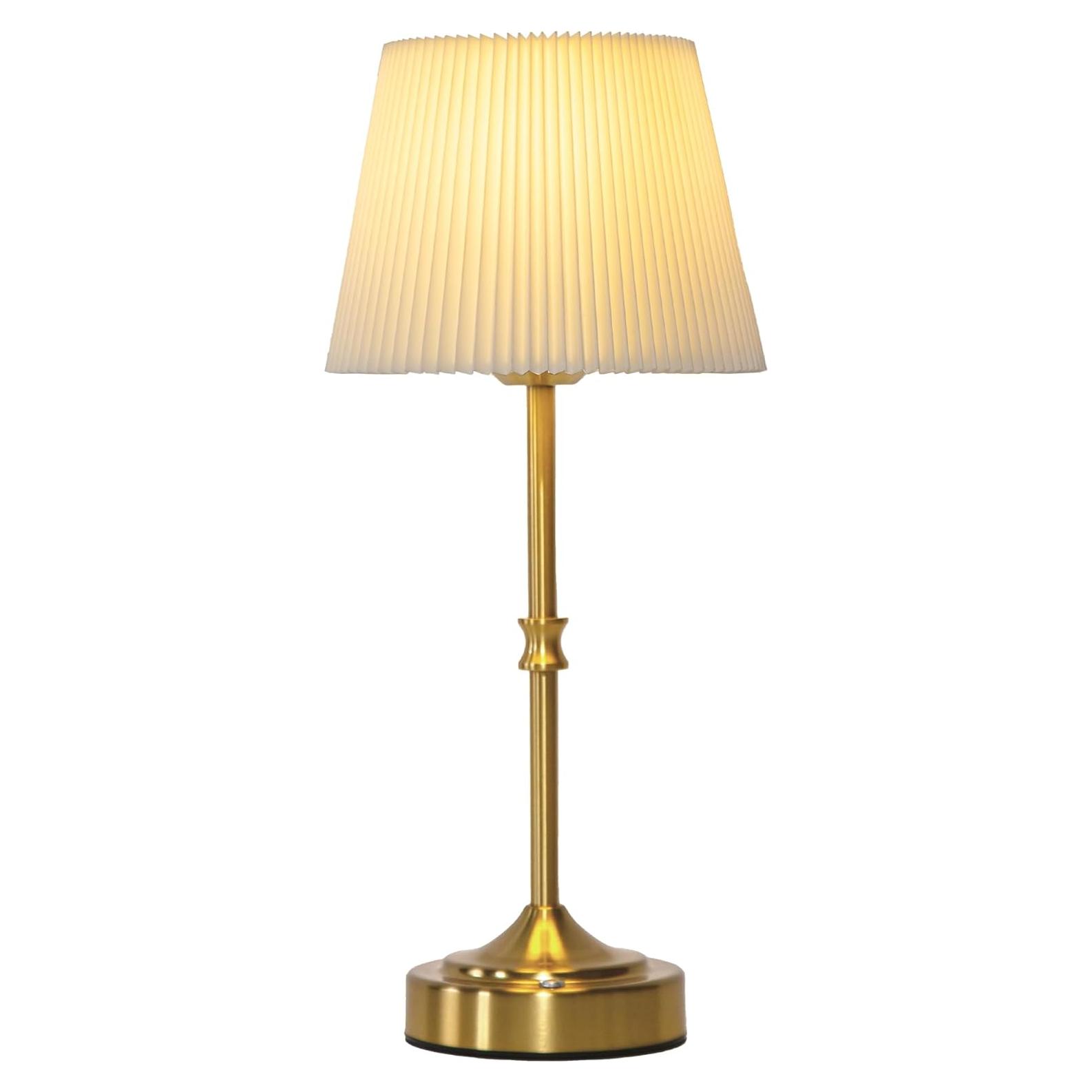 Lámpara de Mesa Inalámbrica JACKYLED Oro Vintage 3 Colores Luz