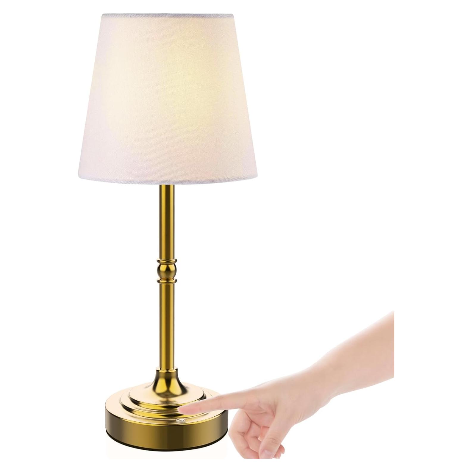 Lámpara de Mesa LED Recargable Focondot Bronce 39.6 cm