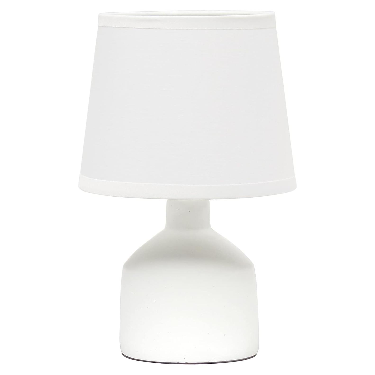 Lámpara de Mesa Simple Designs Mini Bocksbeutal 24 cm Concreto Blanco Roto