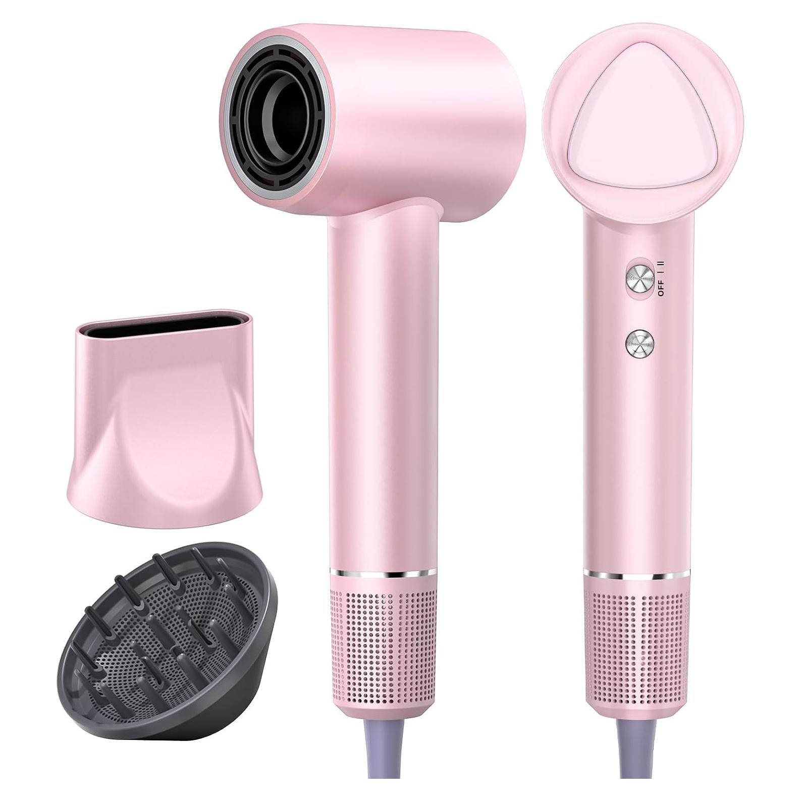 Secador de Pelo Iónico Profesional YSATERY 160000 RPM Rosa