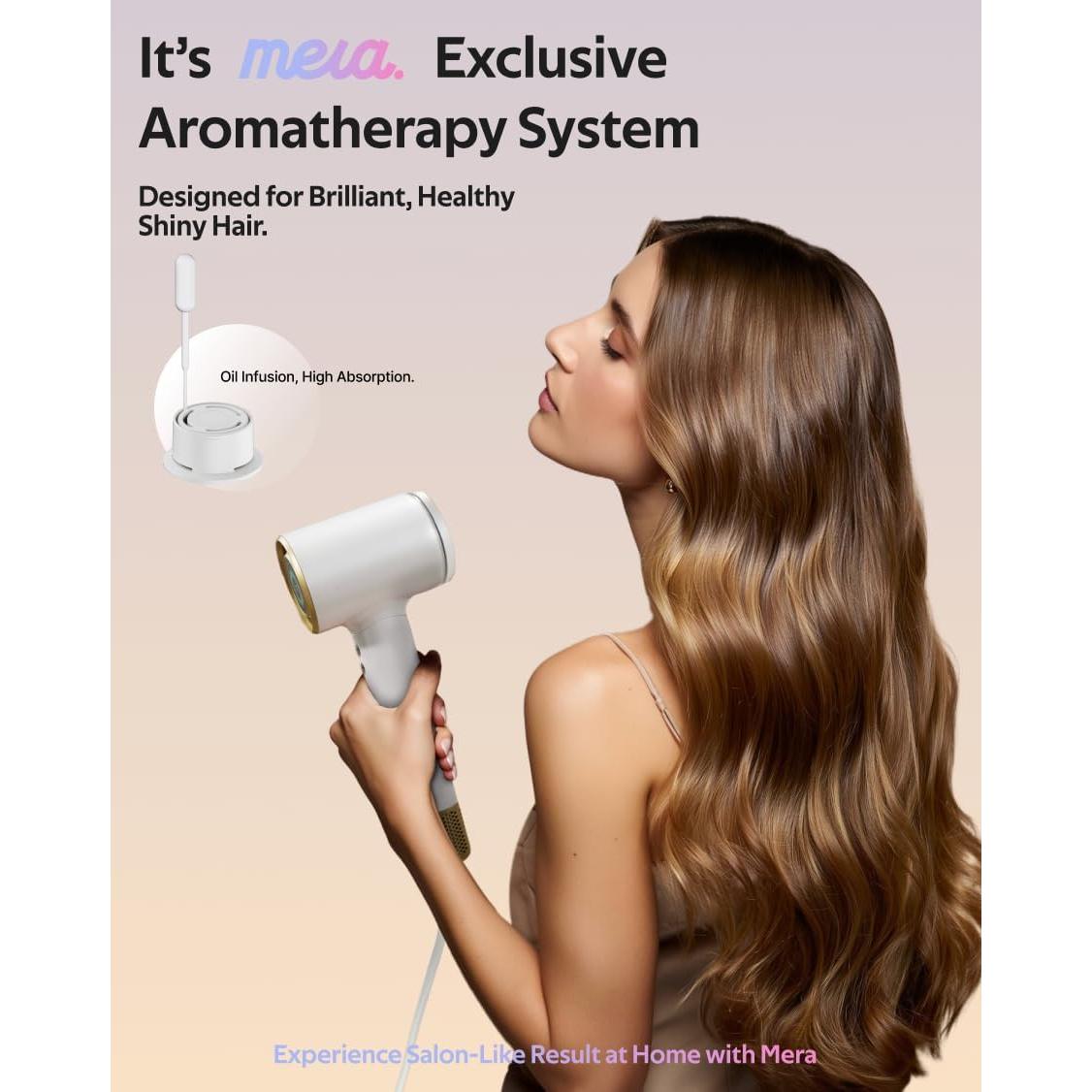 Secador de Pelo Profesional Mera MHDU Bi-Iónico 2 en 1 con Aromaterapia