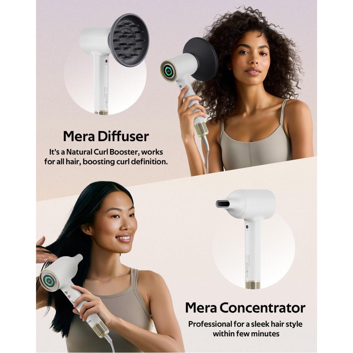 Secador de Pelo Profesional Mera MHDU Bi-Iónico 2 en 1 con Aromaterapia