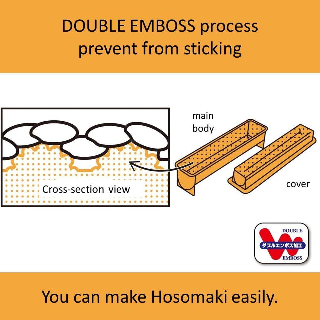 Molde para Sushi Akebono Sangyo CH-2017, Delgado, Naranja