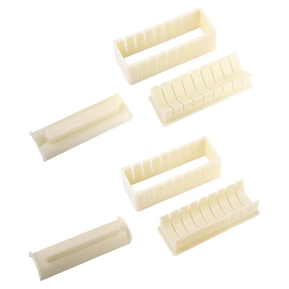 Kit de Hacer Sushi 6 Piezas Pokinge Molde Corazón y Redondo