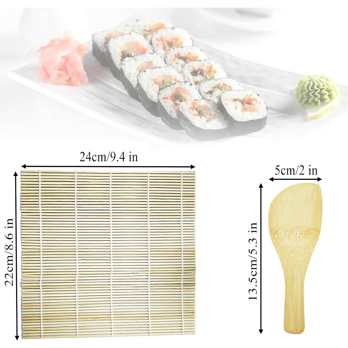 Kit de Hacer Sushi Hganxiu - Estera de Bambú 24x24cm + Pala 14x5cm