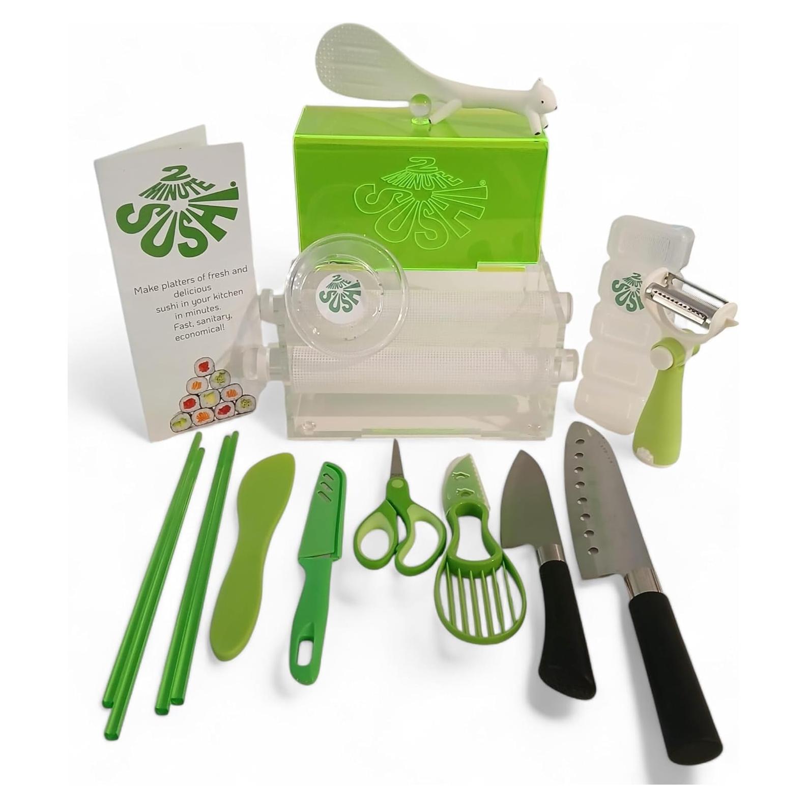 Kit de Hacer Sushi 14 Piezas 2 Minute Sushi - Máquina Enrolladora