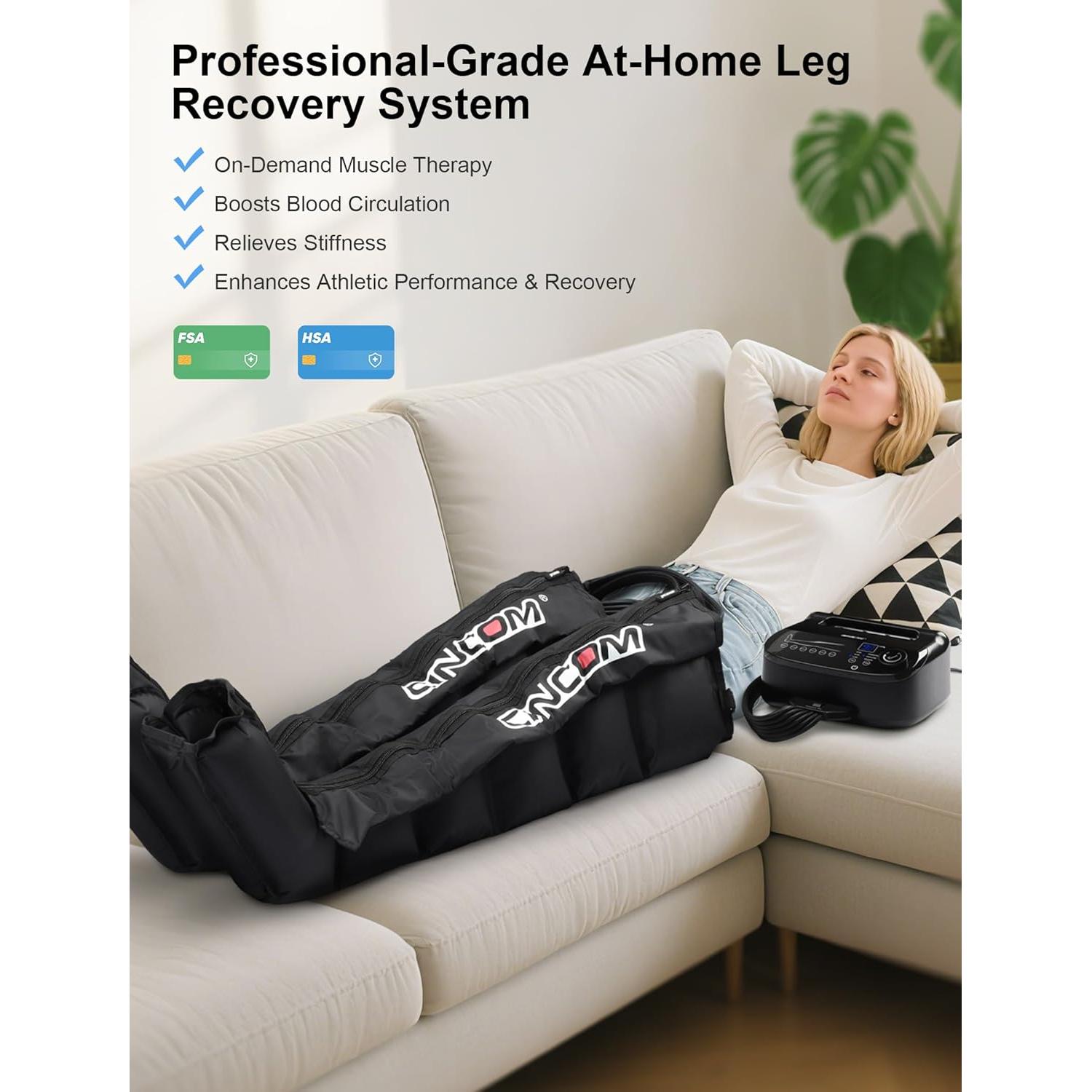 Botas Masajeadoras de Piernas CINCOM - Compresión 6 Zonas