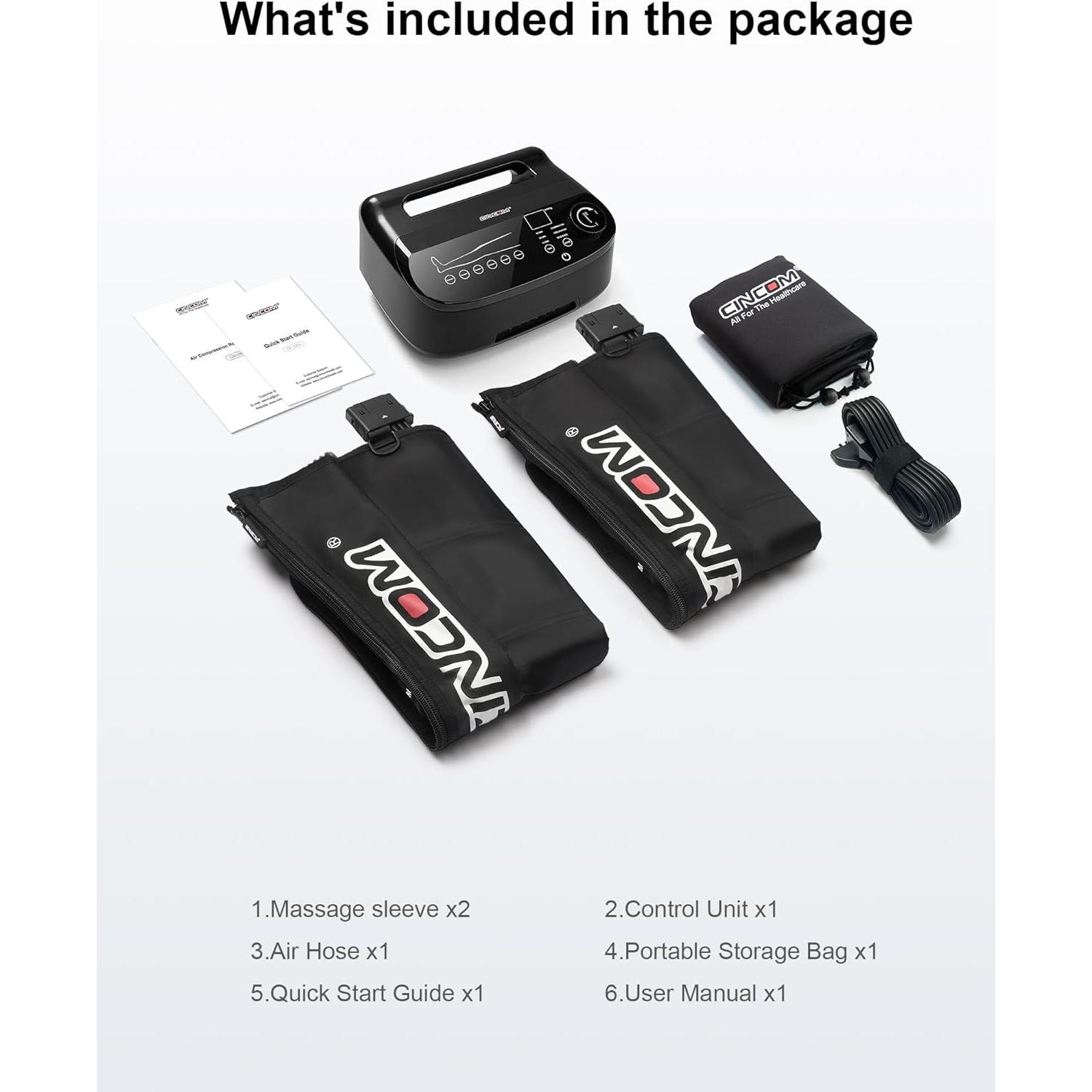 Botas Masajeadoras de Piernas CINCOM - Compresión 6 Zonas