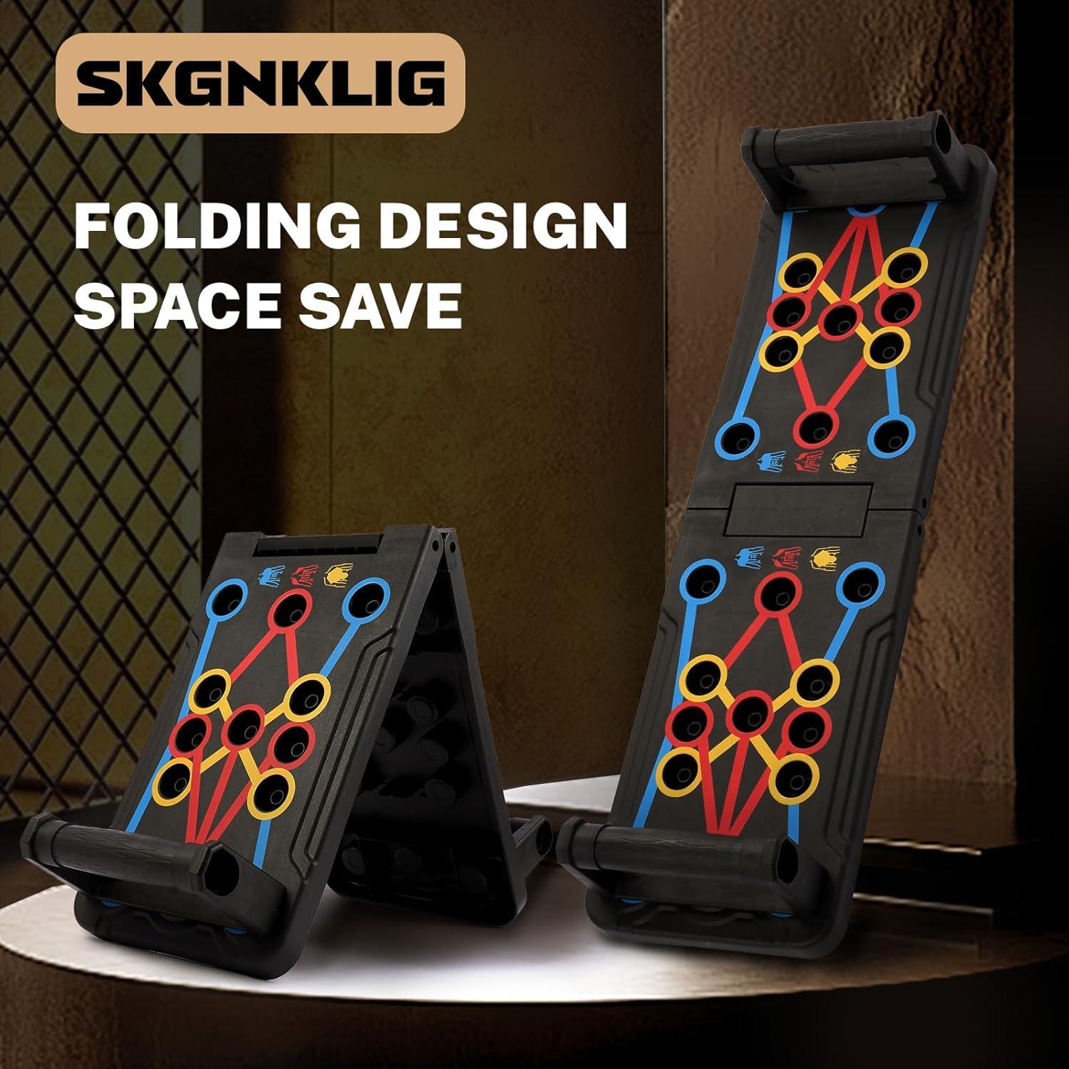 Tabla Plegable de Flexiones SKGNKLIG 15-en-1 para Entrenamiento