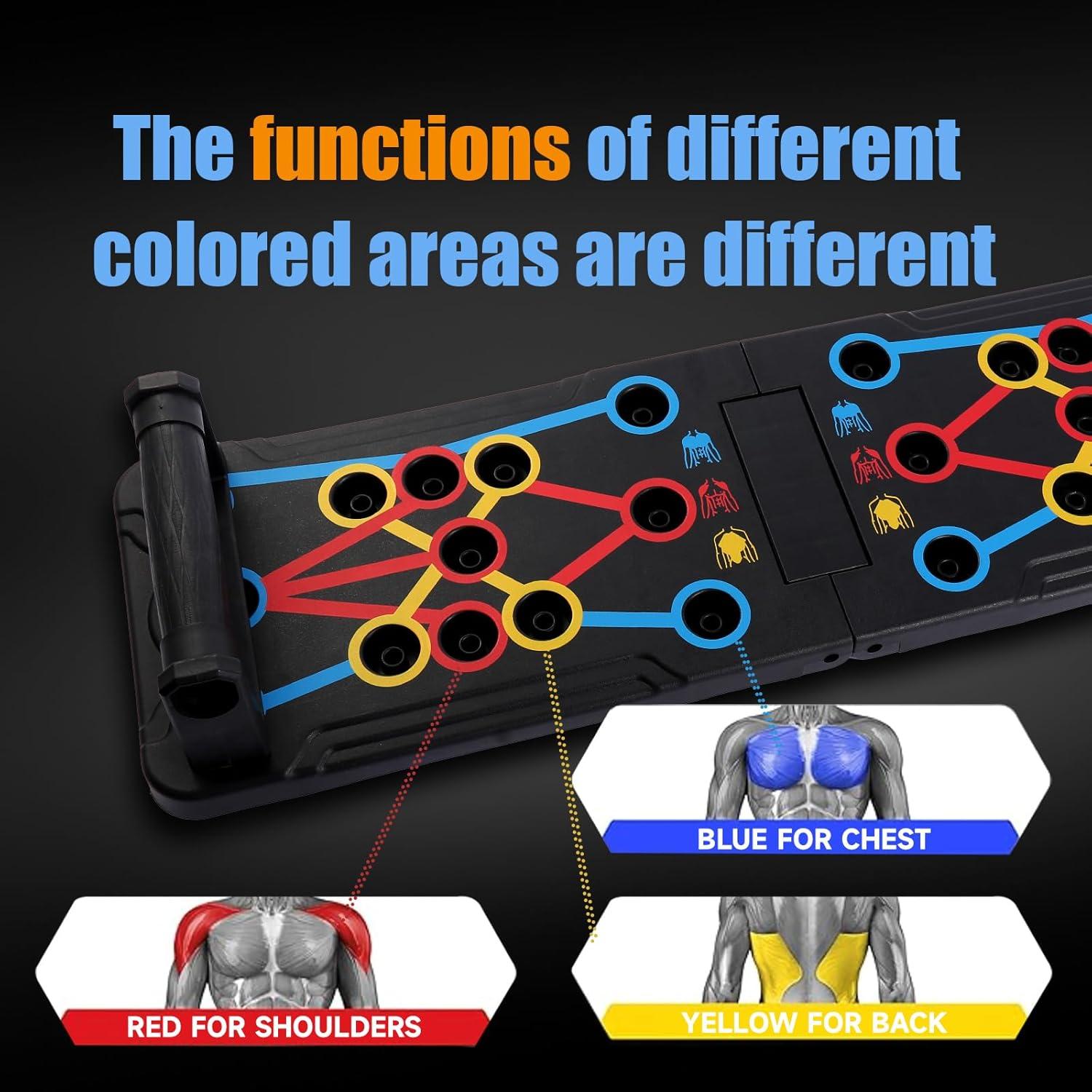 Tabla Plegable de Flexiones SKGNKLIG 15-en-1 para Entrenamiento