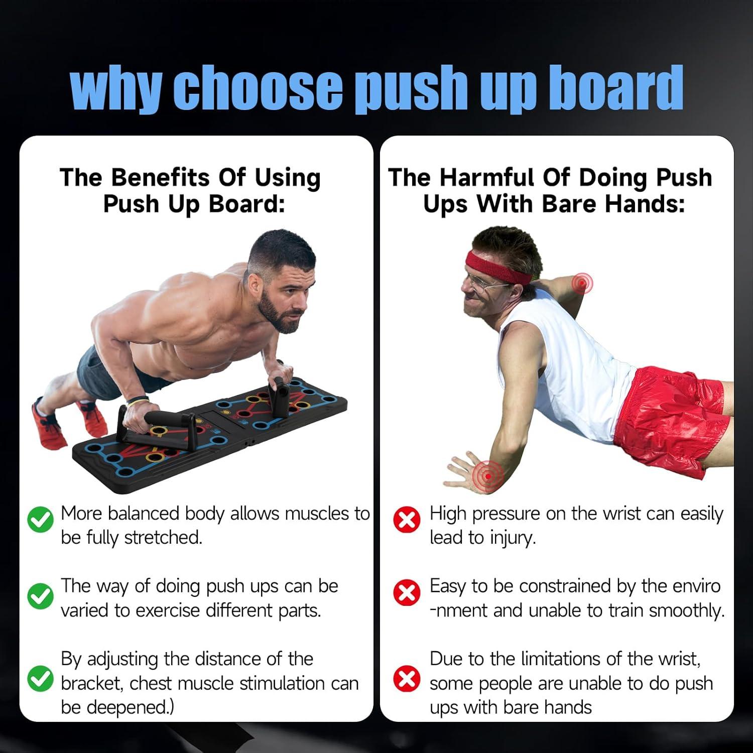 Tabla Plegable de Flexiones SKGNKLIG 15-en-1 para Entrenamiento