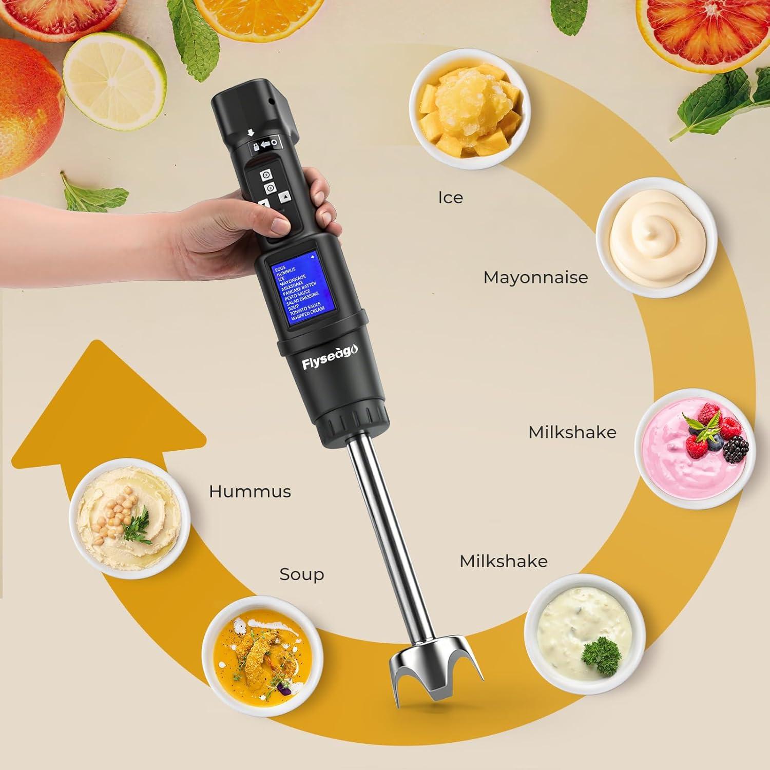 Batidora de Inmersión Inalámbrica Flyseago XCM-300L 300W 12 Modos