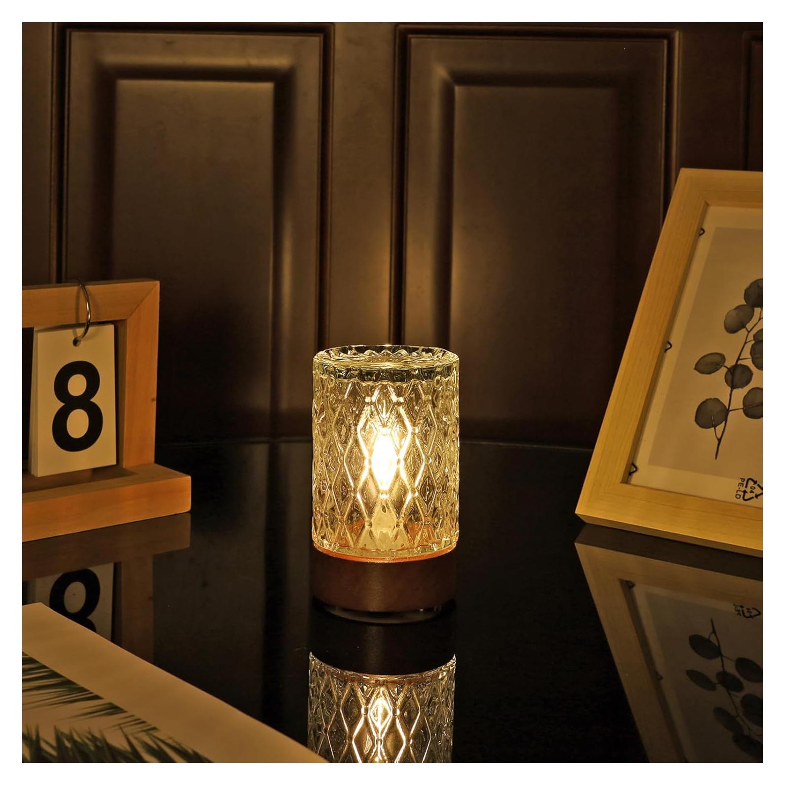 Luz Nocturna a Pilas CZSHCKJYXGS con Temporizador y Luz Cálida