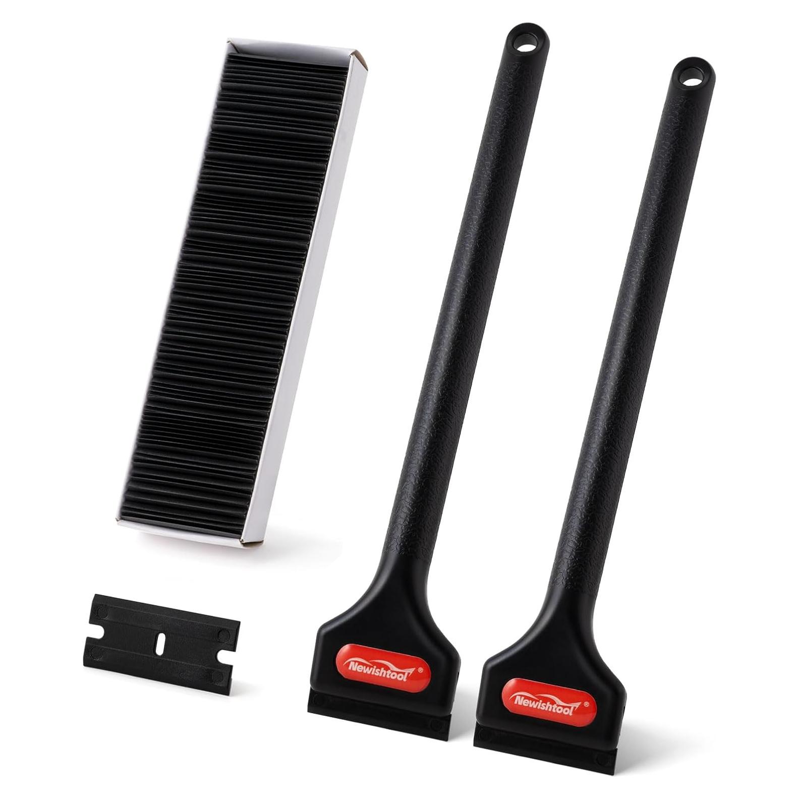 Raspador de Plástico NEWISHTOOL con 100 Cuchillas de Repuesto
