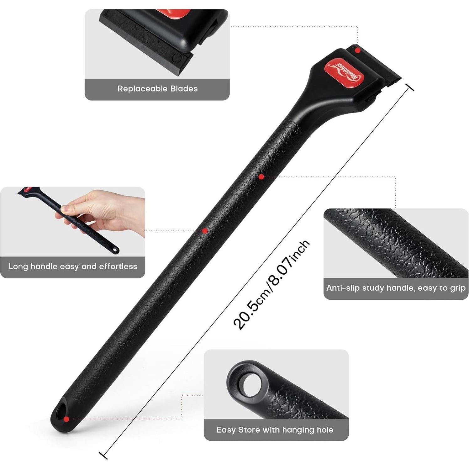 Raspador de Plástico NEWISHTOOL con 100 Cuchillas de Repuesto