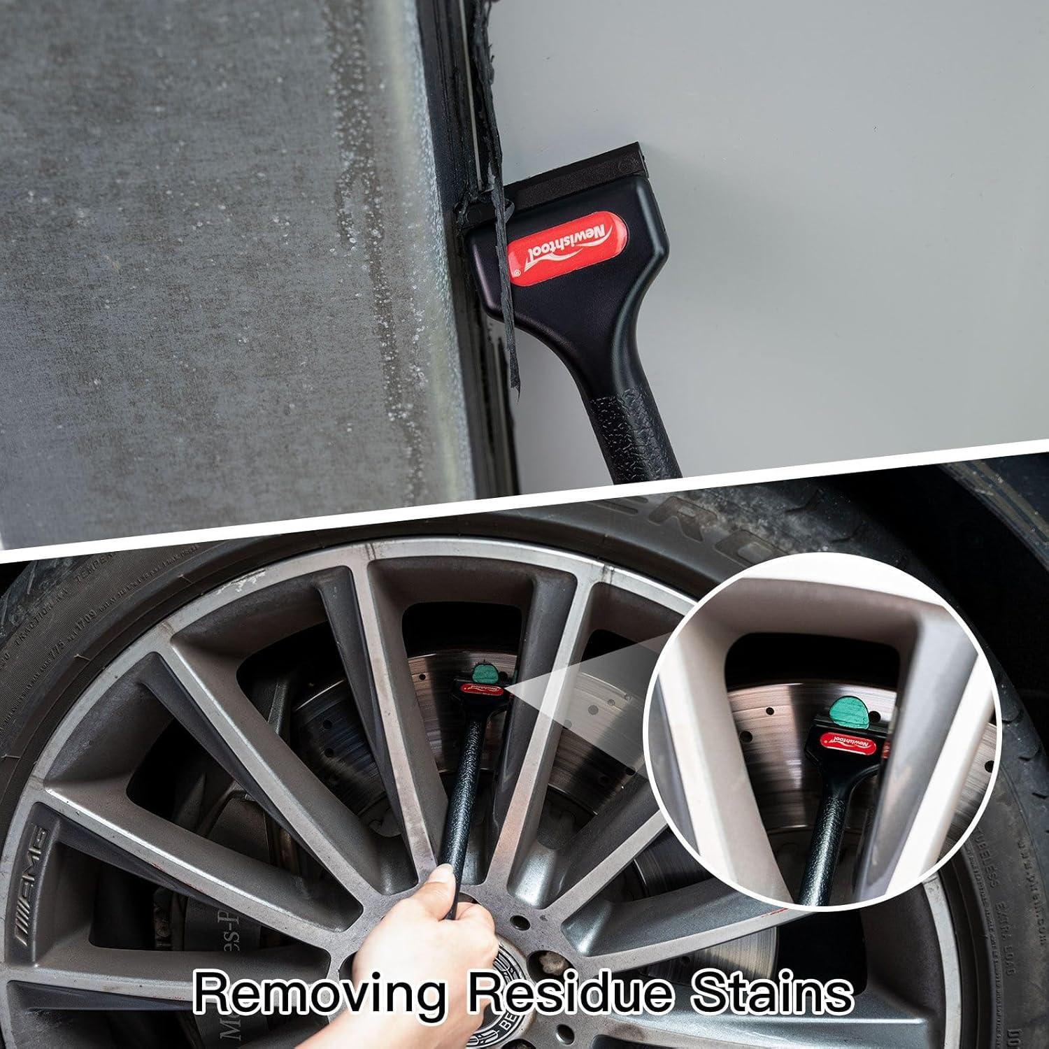 Raspador de Plástico NEWISHTOOL con 100 Cuchillas de Repuesto