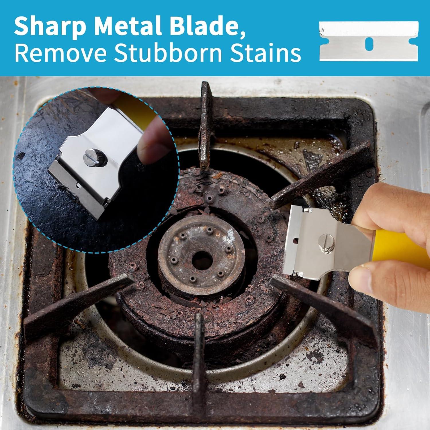 Juego de 2 Raspadores Rechabite con 20 Cuchillas para Limpieza