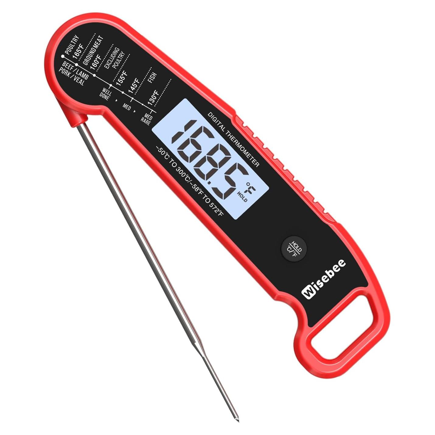 Termómetro Digital Instantáneo Wisebee para Carne Rojo - IP66