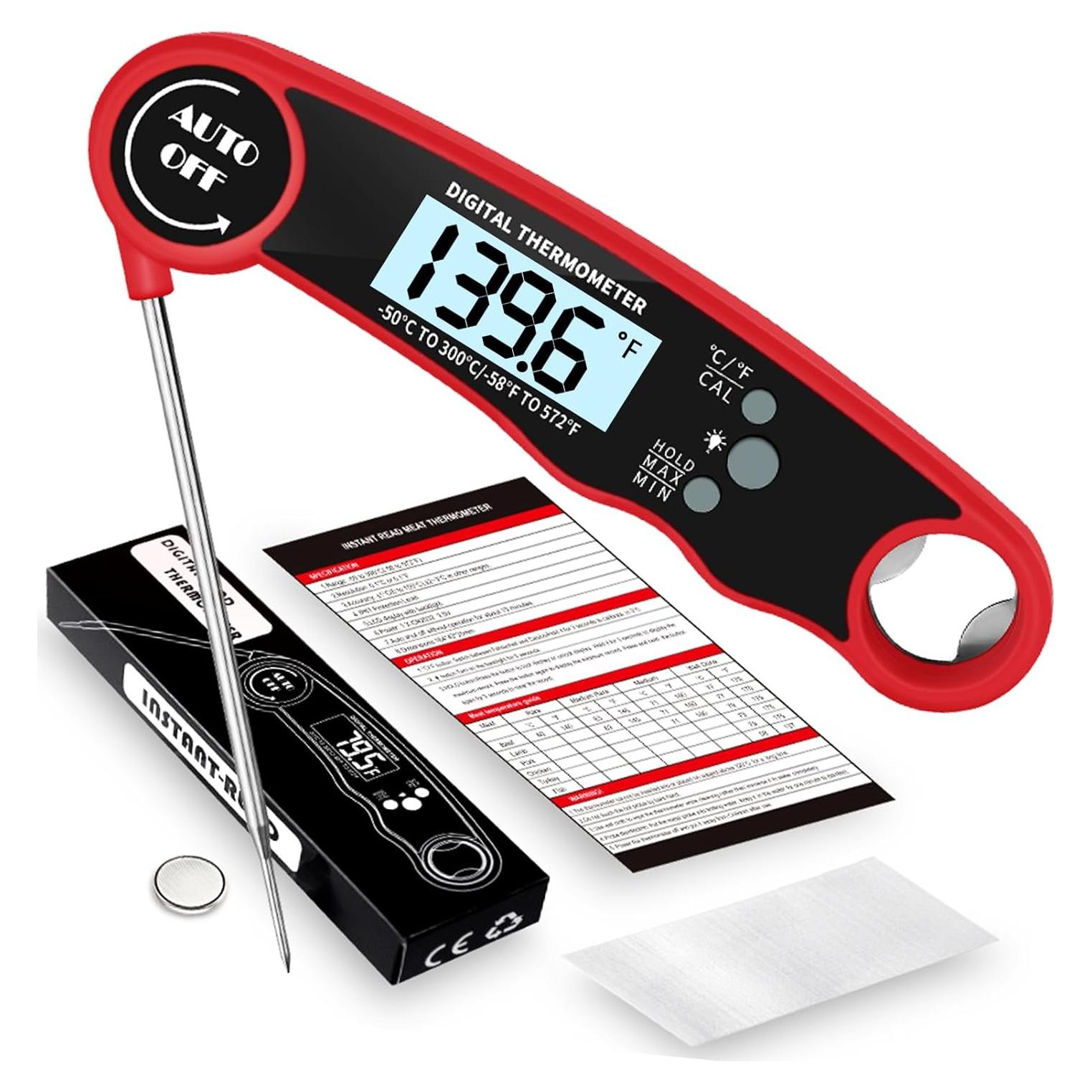 Termómetro Digital para Carne Clownya, Lectura Instantánea, Impermeable