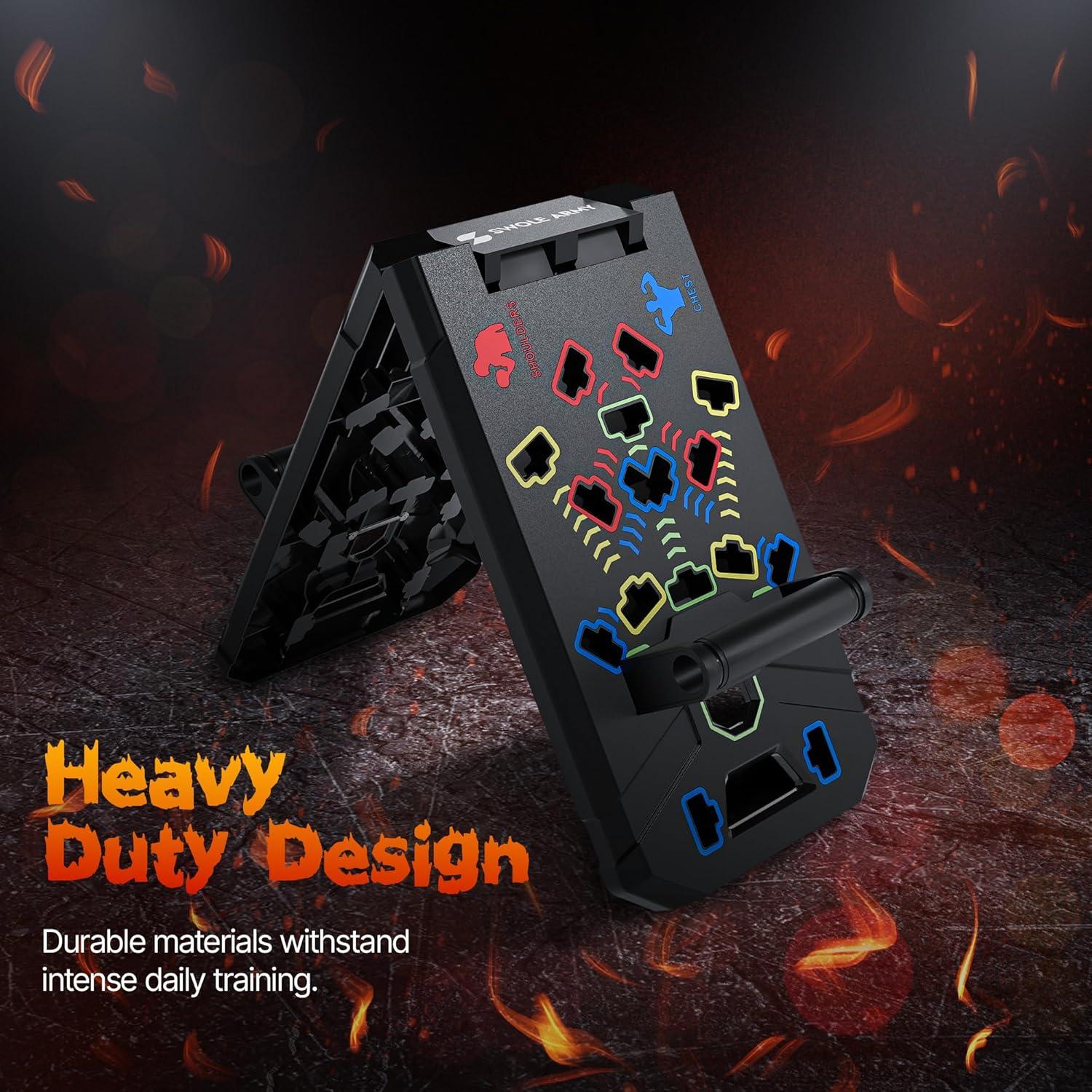 Tabla de Flexiones Swole Army Plegable 20 en 1 para Entrenamiento