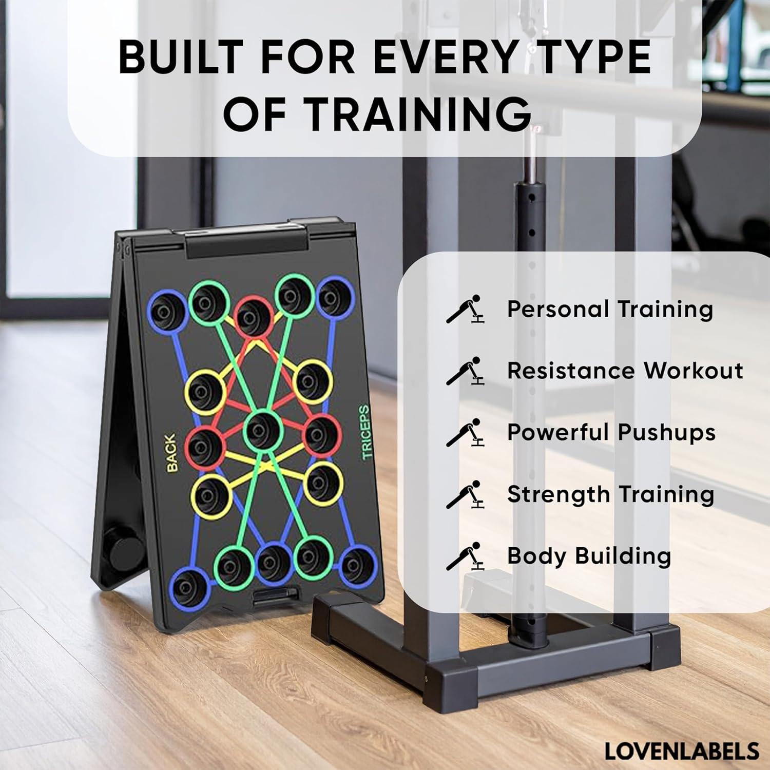 Tabla de Flexiones Plegable LOVENLABELS - Entrenamiento en Casa